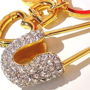 Juicy Pave Encrusted Huge Safety Pin 💖✨ Heart Juicy 👑 NWT 🎁